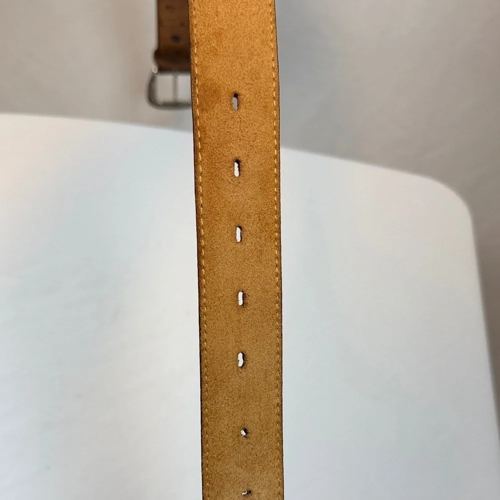 Tony Lama Men’s Leather Ostrich Belt Size 28 1379L